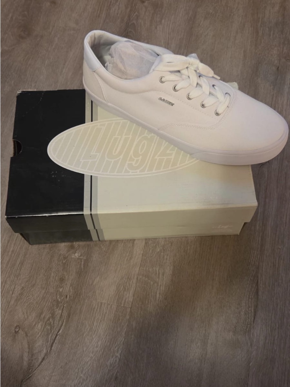 Lugz Men’s White Low-Top Canvas Sneaker